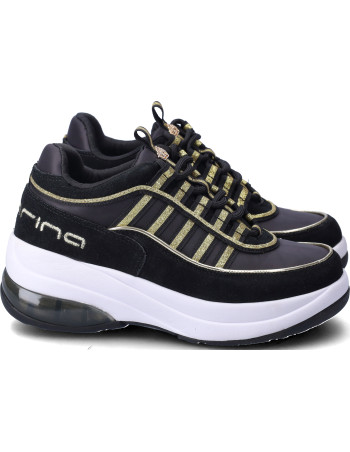 Fornarina sneakers blk gold TAGLIA 37