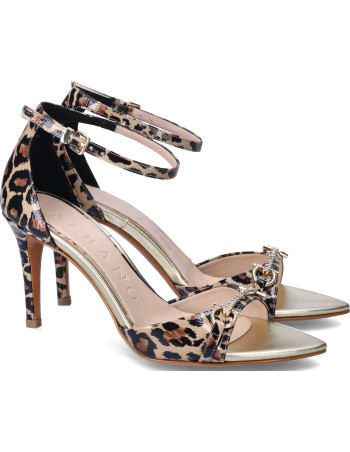 Albano sandalo alto leopard
