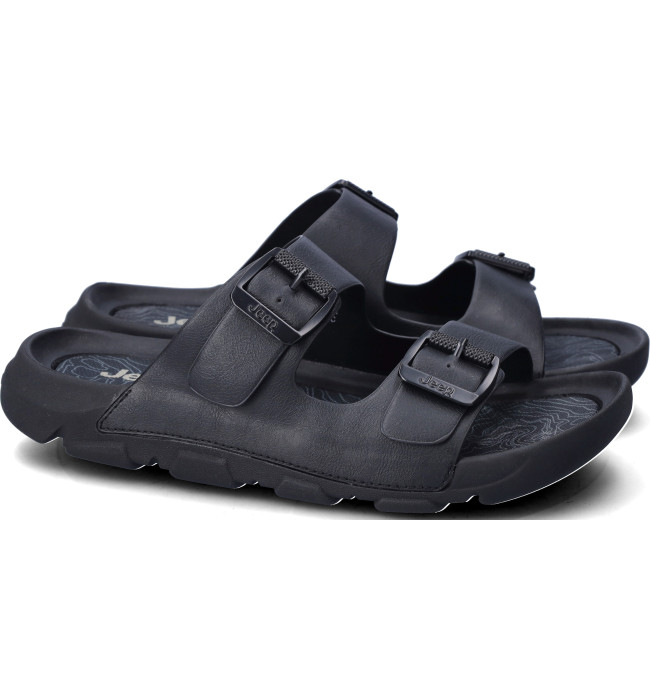 Jeep sandalo basso uomo black