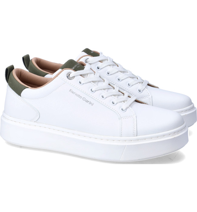 Renato Garini sneakers uomo whi-kaki
