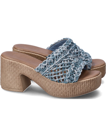 Nini sandalo alto jeans