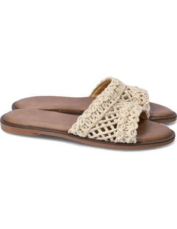 Nini sandalo basso beige
