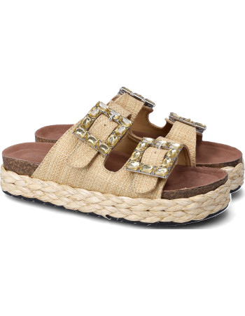Nini sandalo basso beige