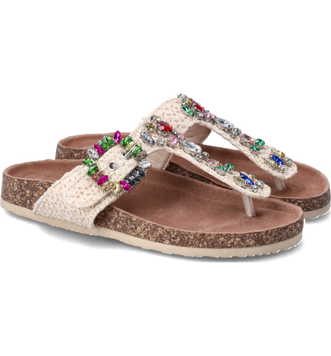 Nini sandalo basso beige