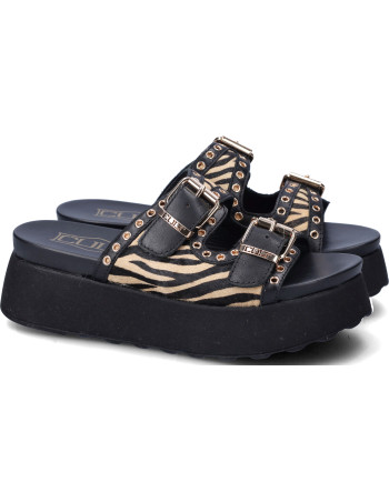 Cult zeppa donna blk-beige
