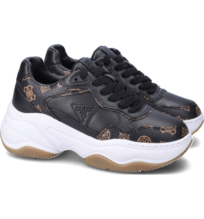 Guess donna sneakers whi-brown