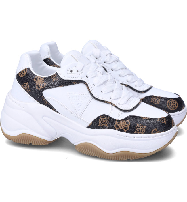 Guess donna sneakers whi-brown