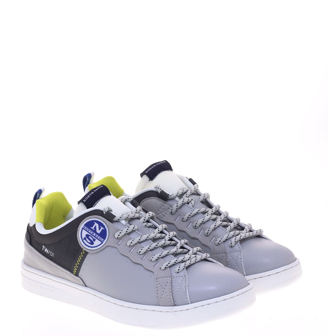 NORTH SAILS SNEAKERS UOMO GREY-LIME TAGLIA 40