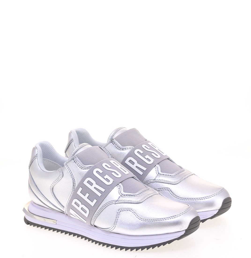 BIKKEMBERGS MOCASSINO SILVER TAGLIA 36