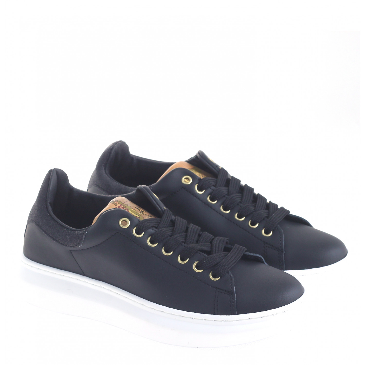 Alviero Martini Sneakers Stringata 09880558 Nere Marroni