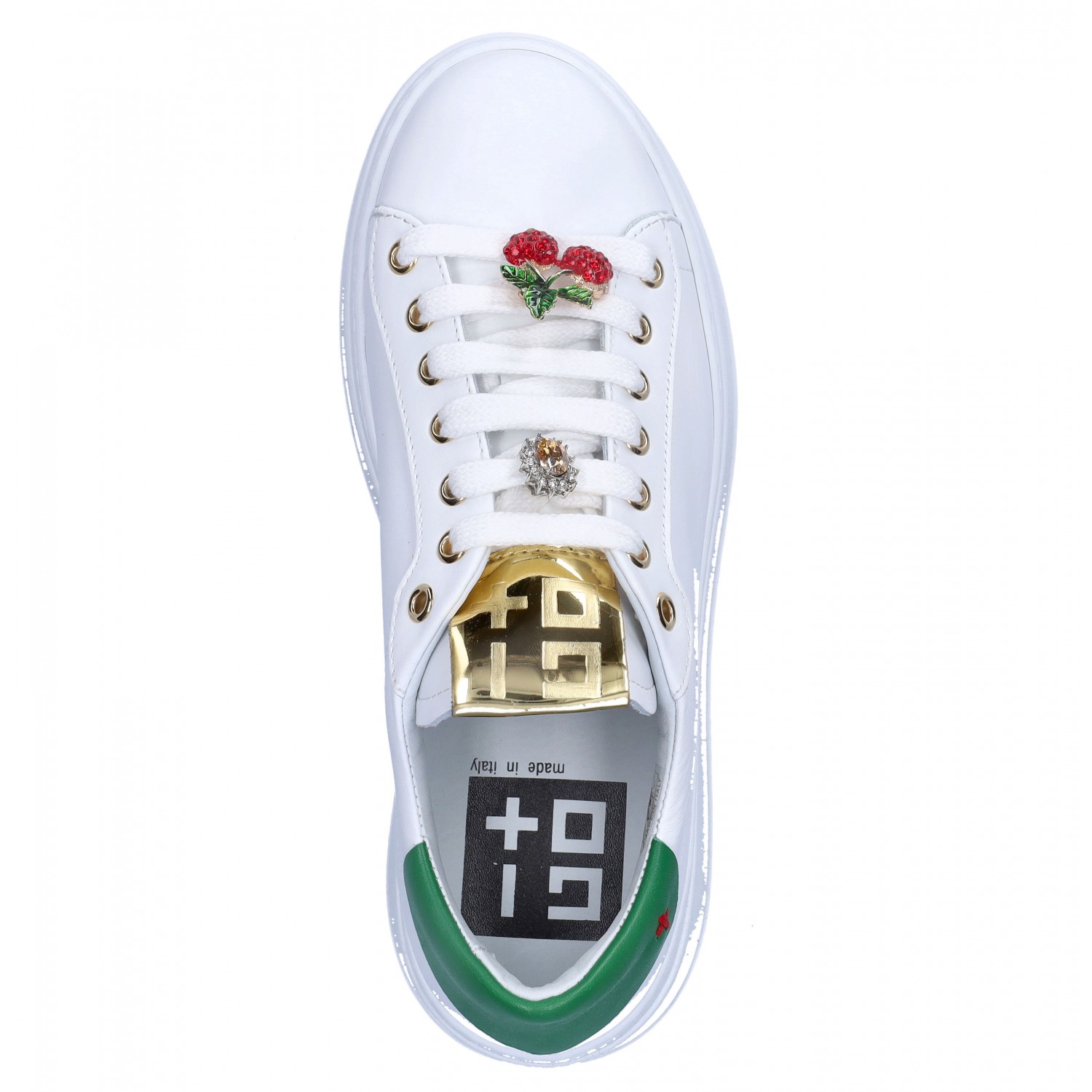 Gio+ - Sneaker con applicazione bianco - Sneakers |Bowdoo.com