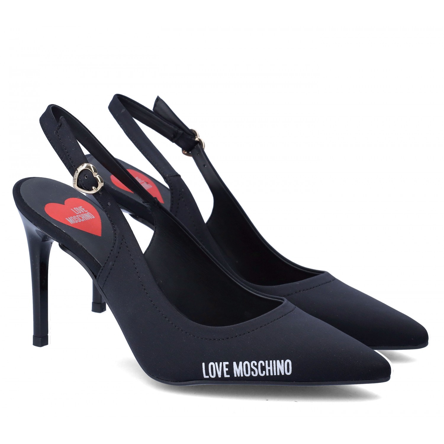 LOVE MOSCHINO SCARPA CON TACCO NERO TAGLIA 36