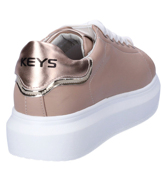 Sneaker platform donna ecopelle animalieu Nero KEYS k-5502 Black Grey Gold