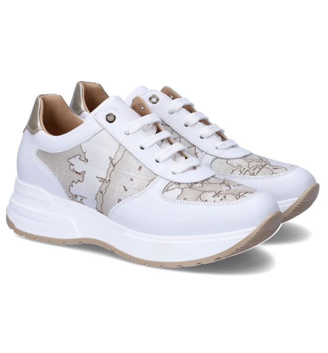 Scarpe Donna 1A Classe Alviero Martini Sneakers Bianche con Inserti Geo  Classic 0250 a sconto