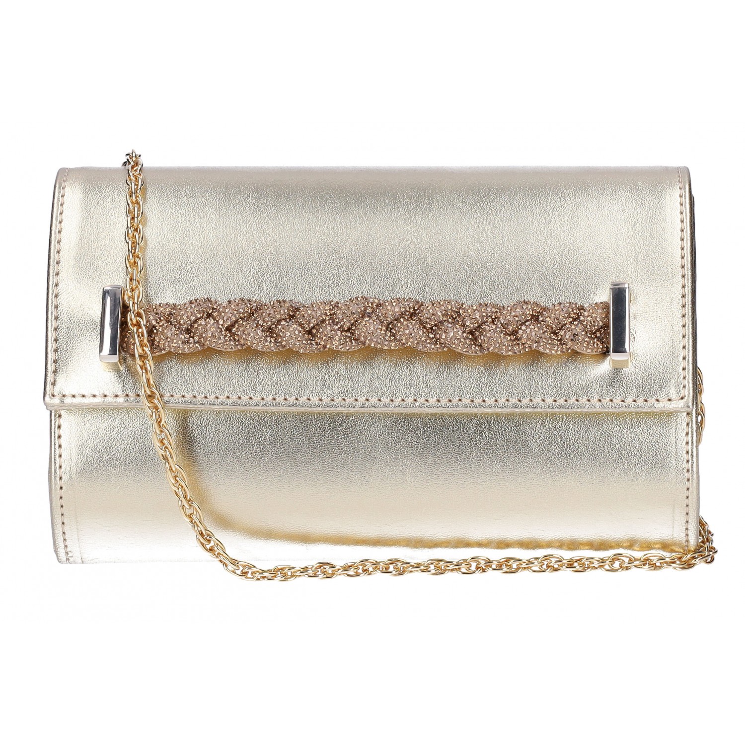 SCARLET made in italy POCHETTE PLATINO TAGLIA PZ