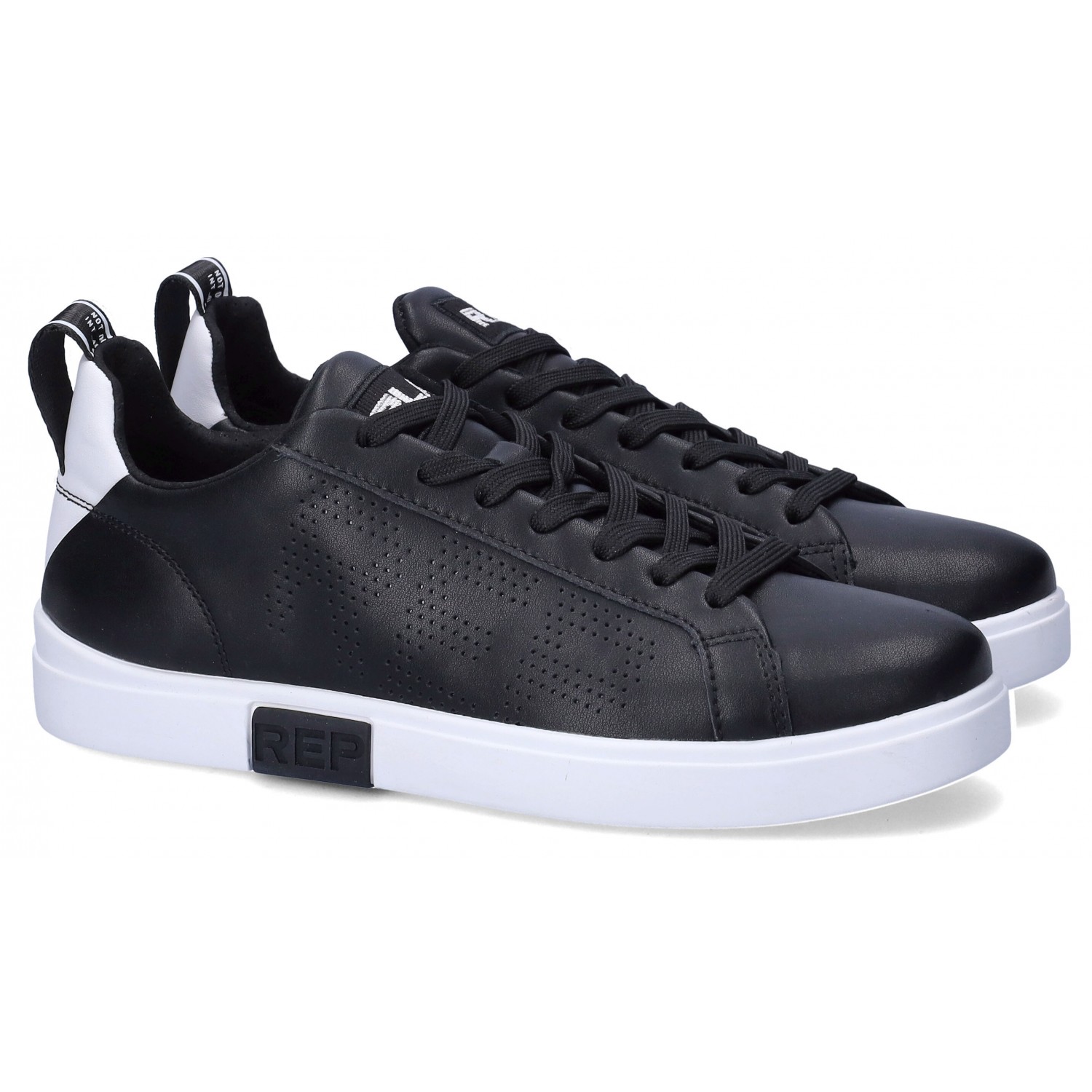 REPLAY SNEAKERS UOMO BLACK-WI TAGLIA 40