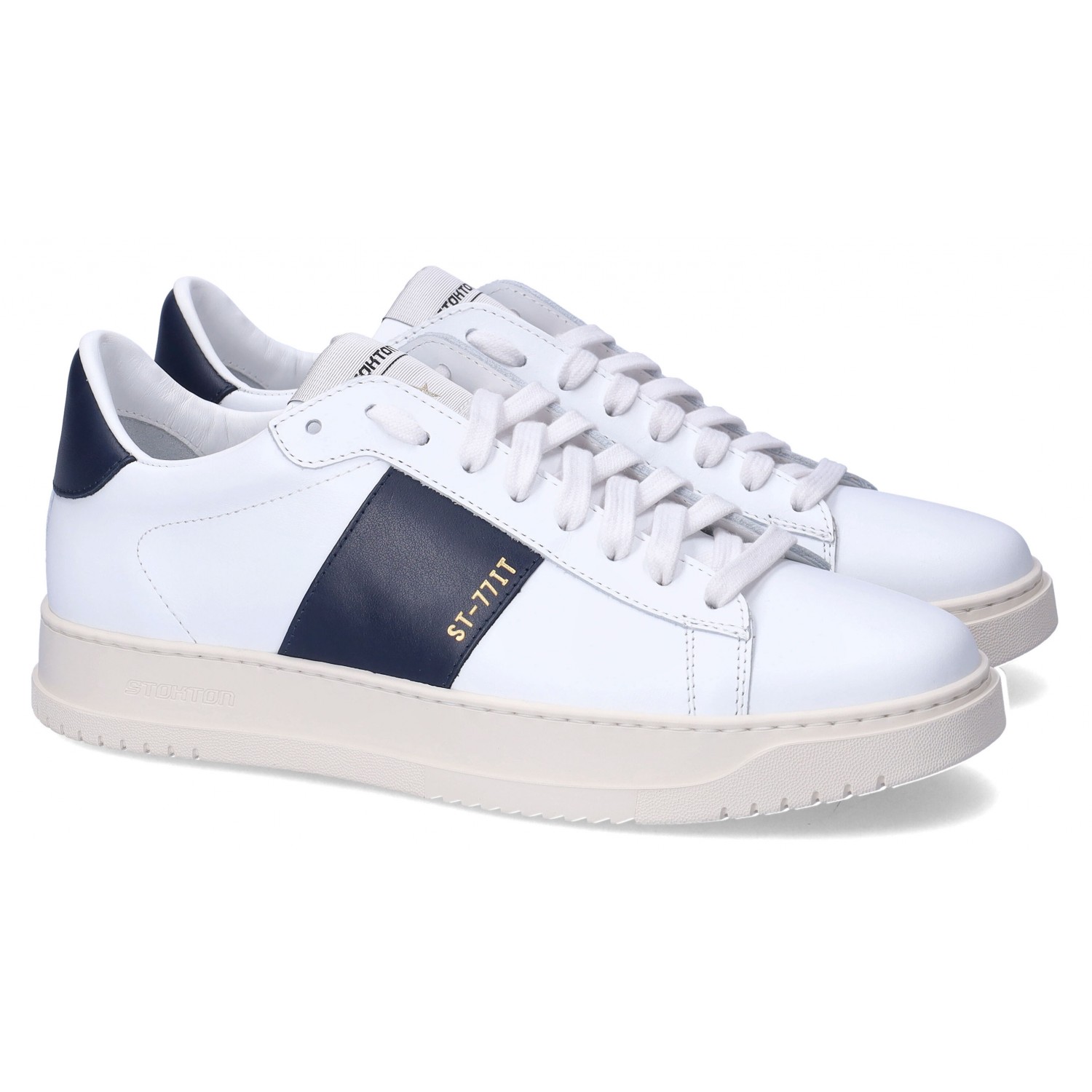 STOKTON SNEAKERS UOMO WHI-BLU TAGLIA 40