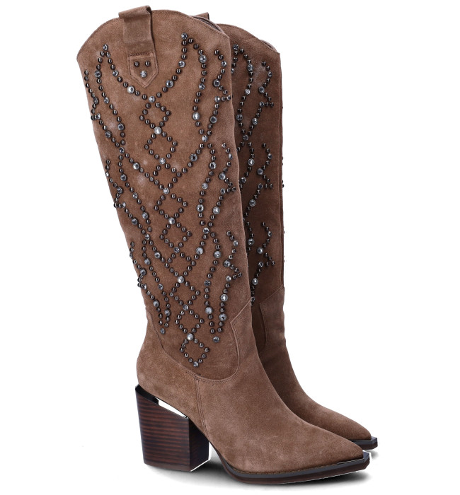 ALMA EN PENA STIVALETTO BROWN TAGLIA 37