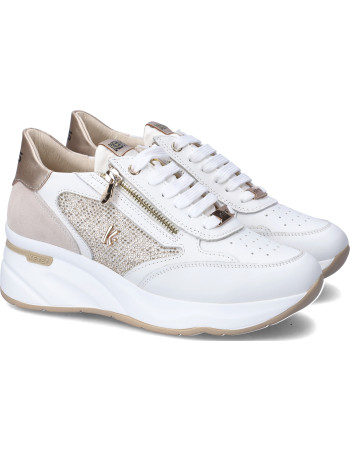 KEYS SNEAKERS DONNA WHI-GOLD