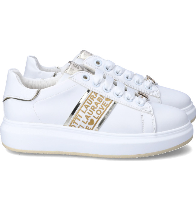 Laura Biagiotti sneakers whi-gold