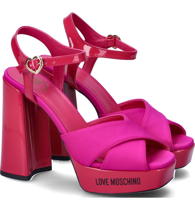 Love Moschino sandalo alto fuxia