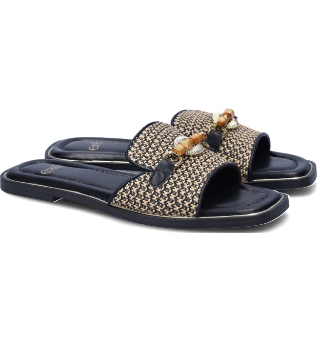 Exe sandalo basso blk-beige